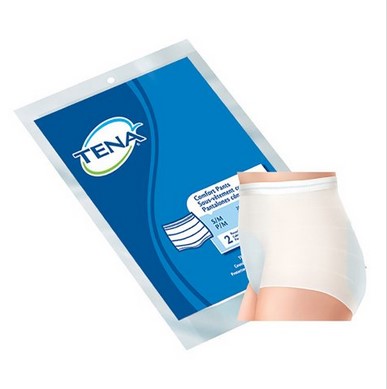 TENA ProSkin Comfort Pants Knit Pant Unisex Knit Weave Small / Medium Pull On Reusable