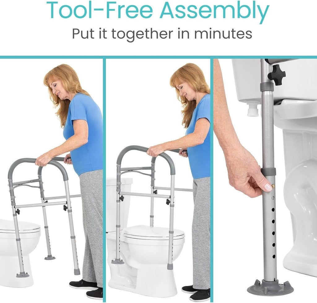 Vive Health Toilet Safety Frame With Handles