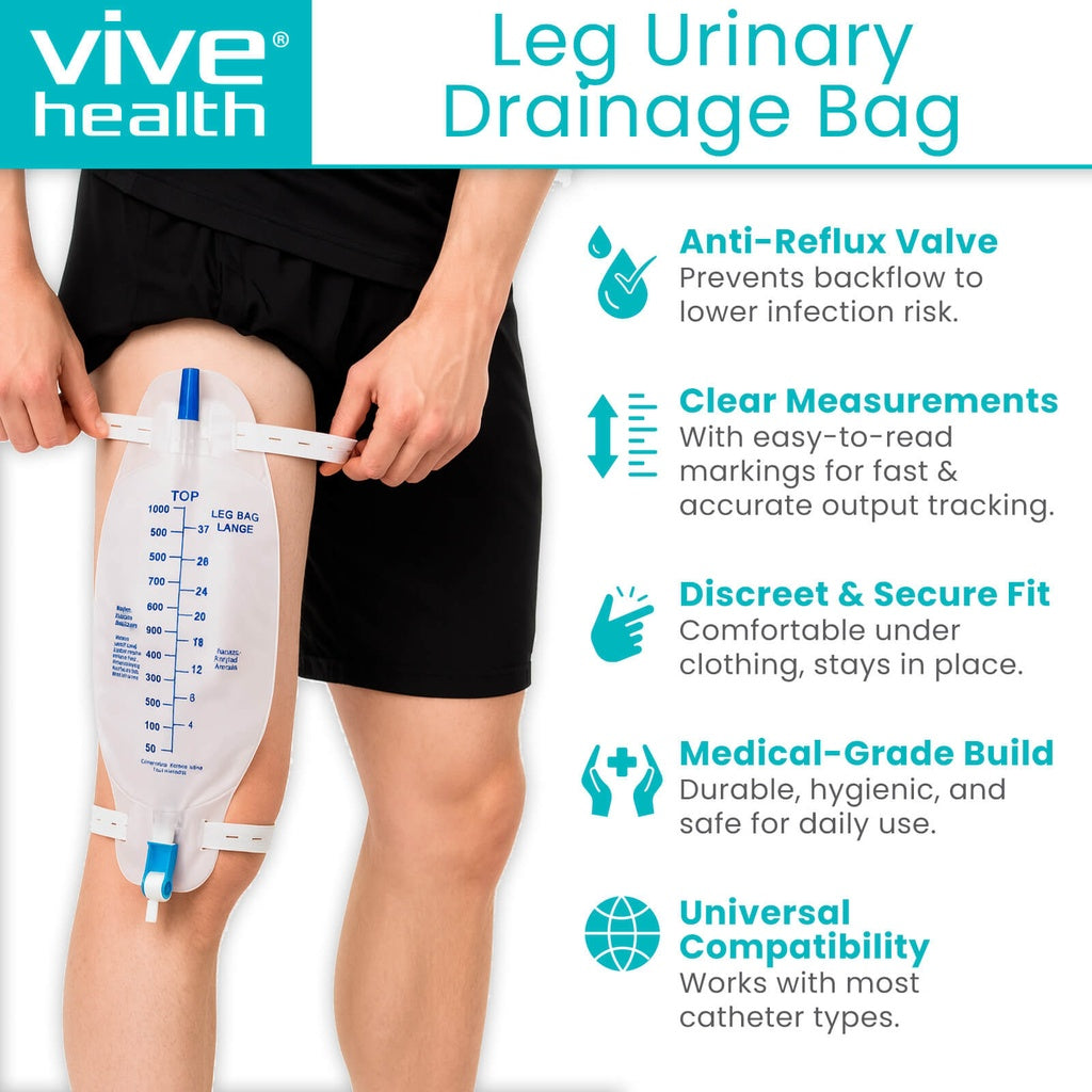 Vive Health Leg Urinary Drainage Bag
