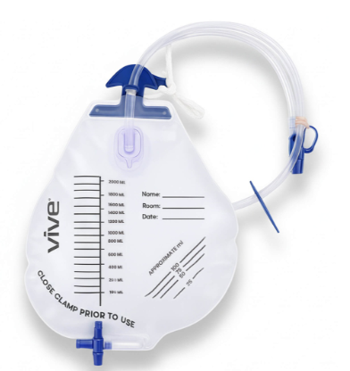 Vive Health Bedside Urinary Drainage Bag