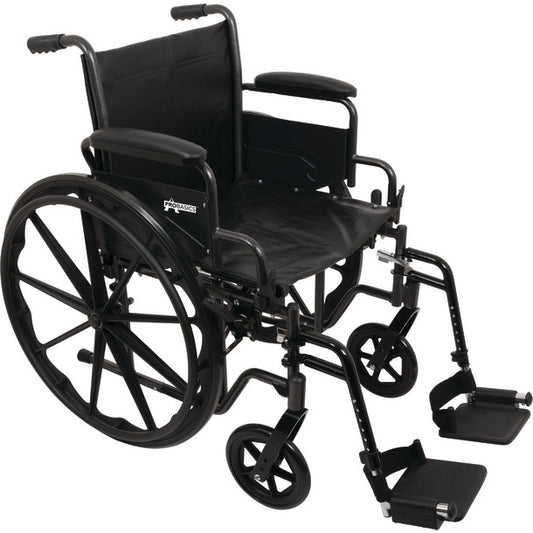 ProBasics K2 Wheelchair 18" x 16" Swing-Away Footrests 300 lbs