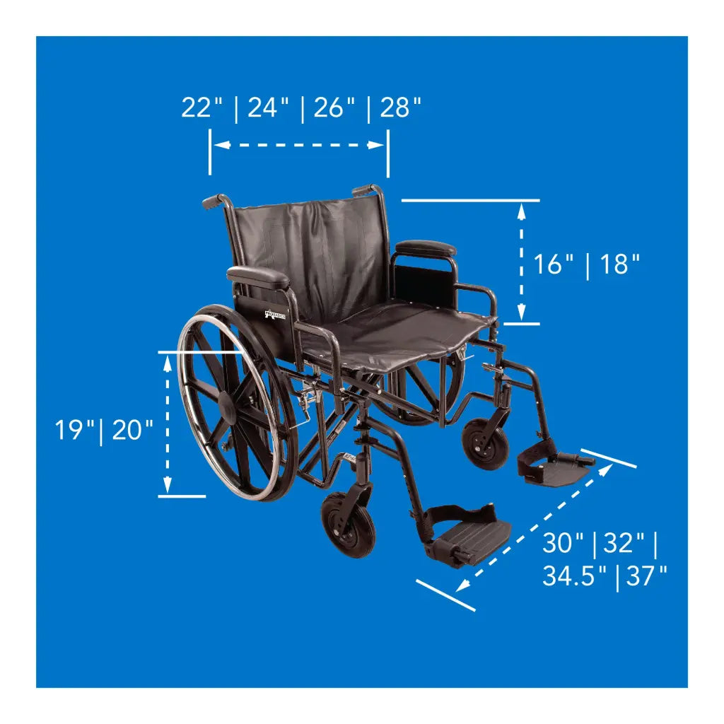 ProBasics K7 Heavy Duty Wheelchair 500 lbs