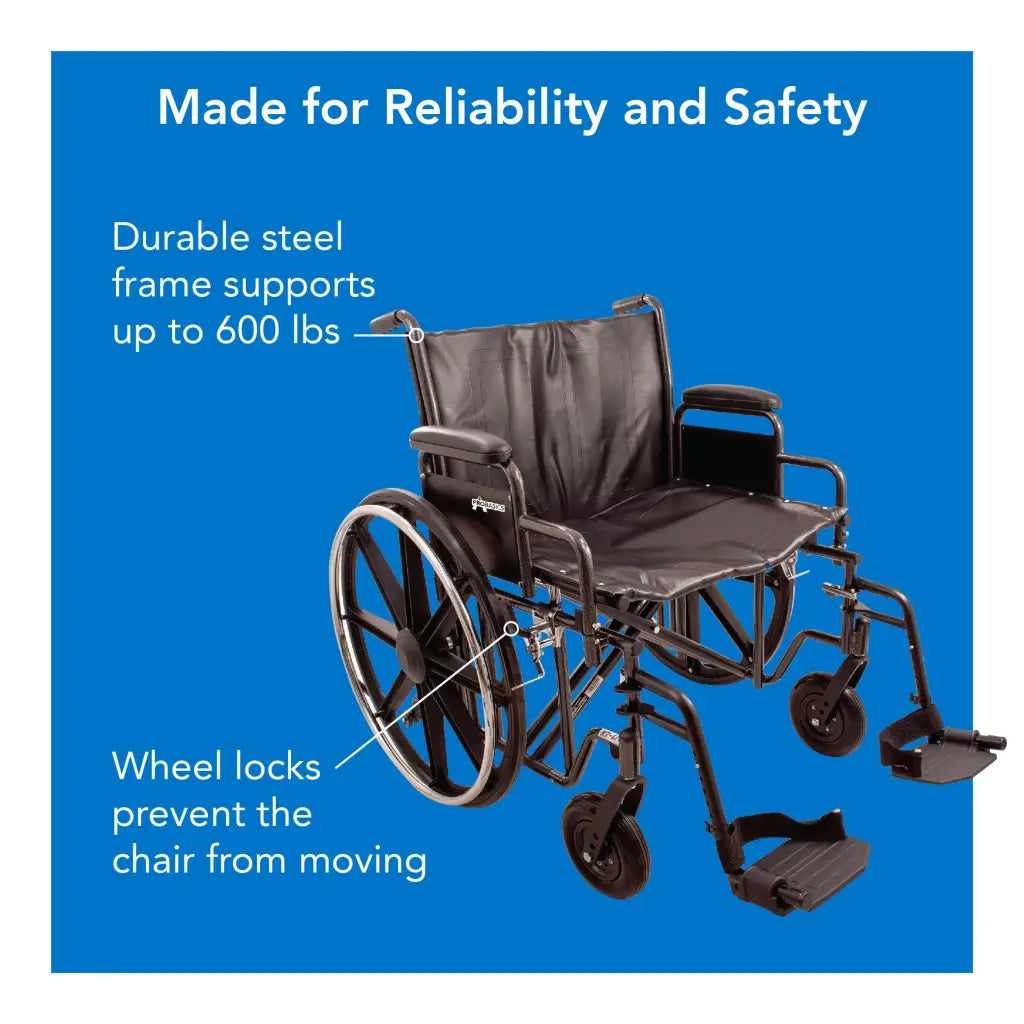 ProBasics K7 Heavy Duty Wheelchair 500 lbs