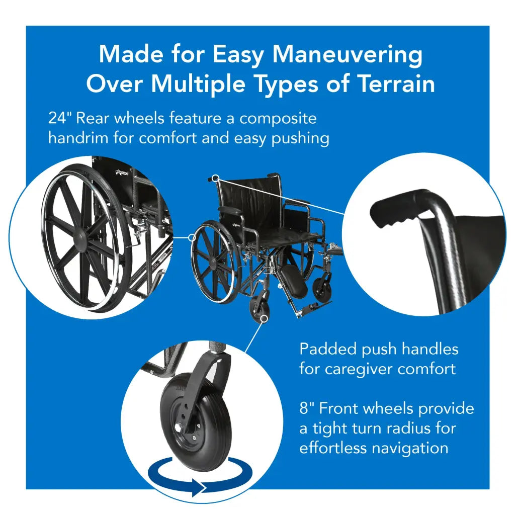ProBasics K7 Heavy Duty Wheelchair 500 lbs