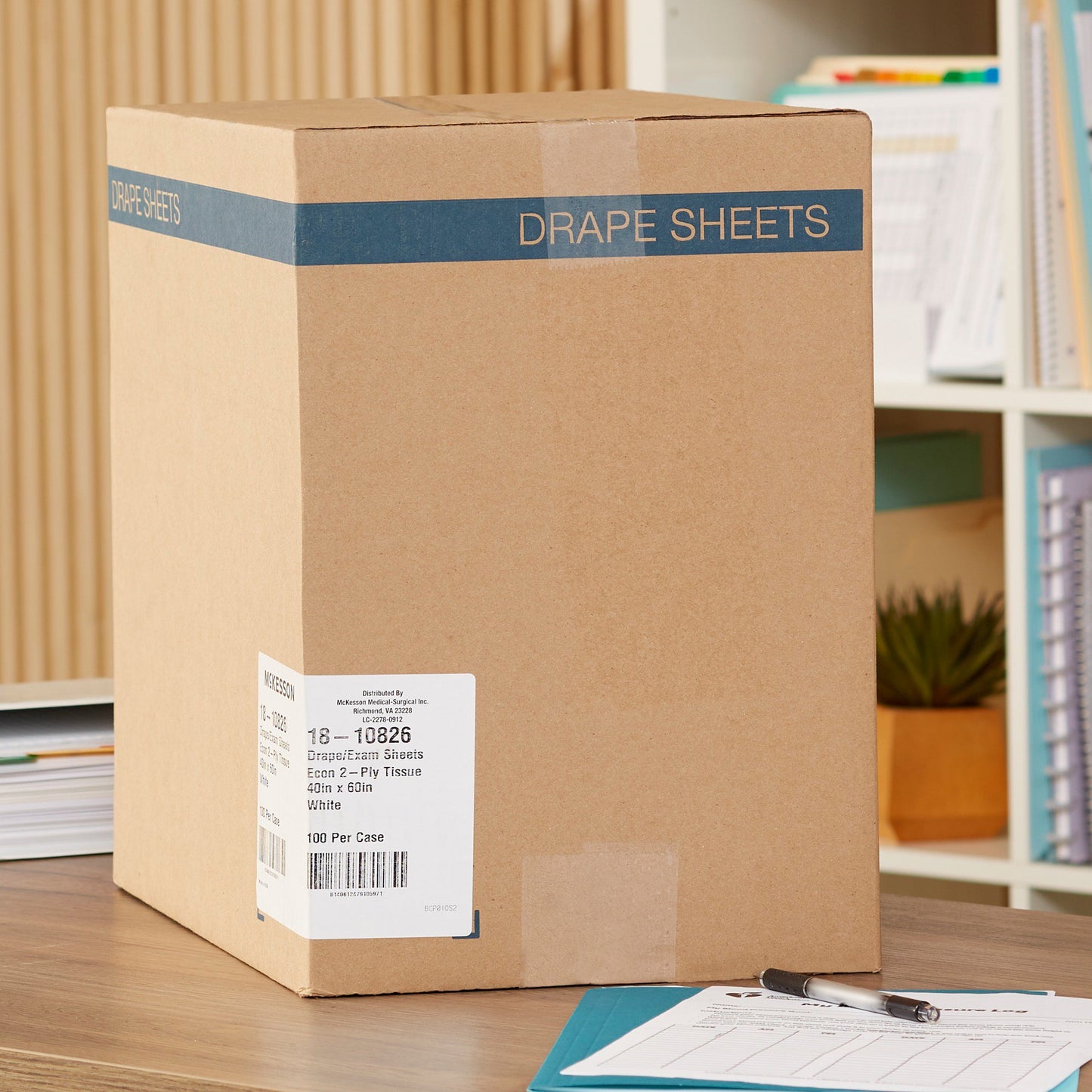 SHEET, DRAPE 2PLY ECON WHT 40X60 (100/CS)