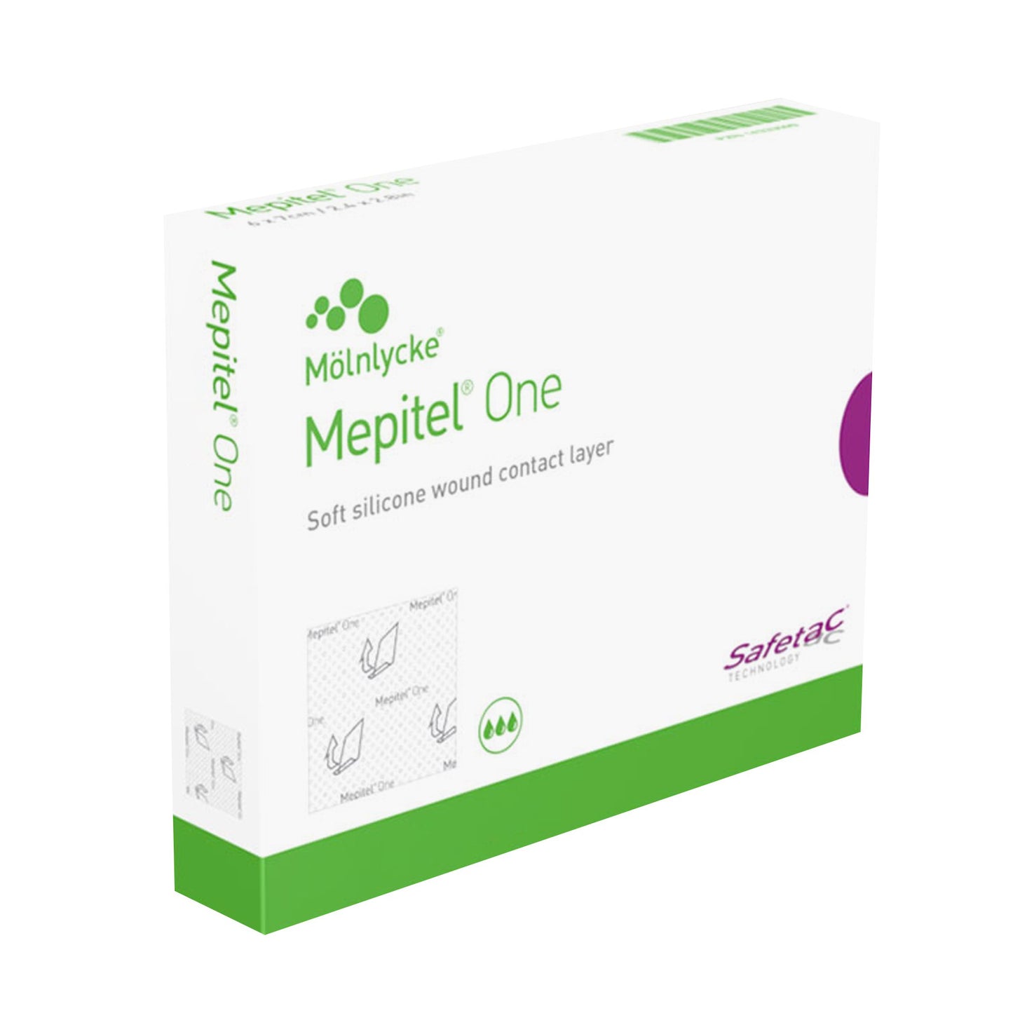 DRESSING, MEPITEL ONE WOUND CONTACT LAYER 4X8" (10