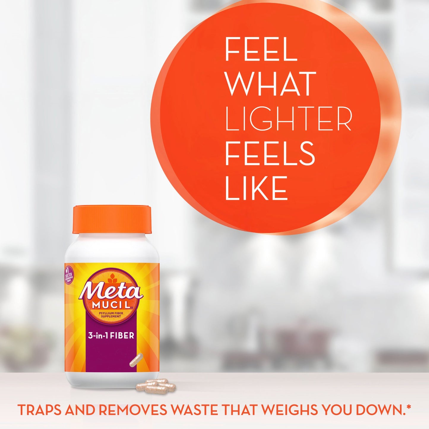Metamucil® 3 in 1 Fiber Capsules