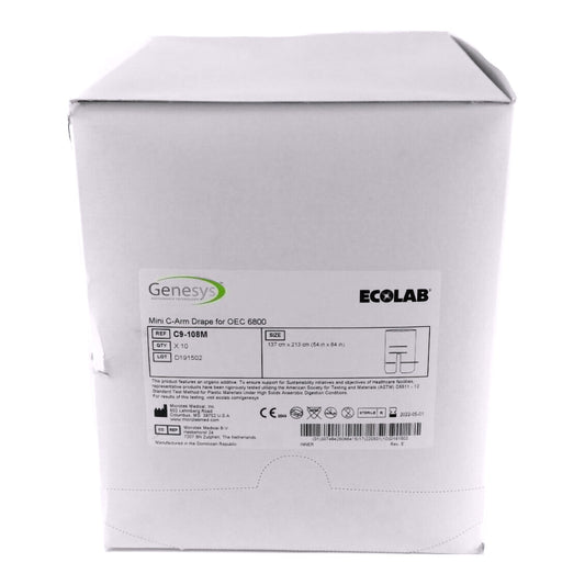Genesys™/Ecolab® Mini C-Arm Drape for GE OEC 6800, 54 x 84 Inch
