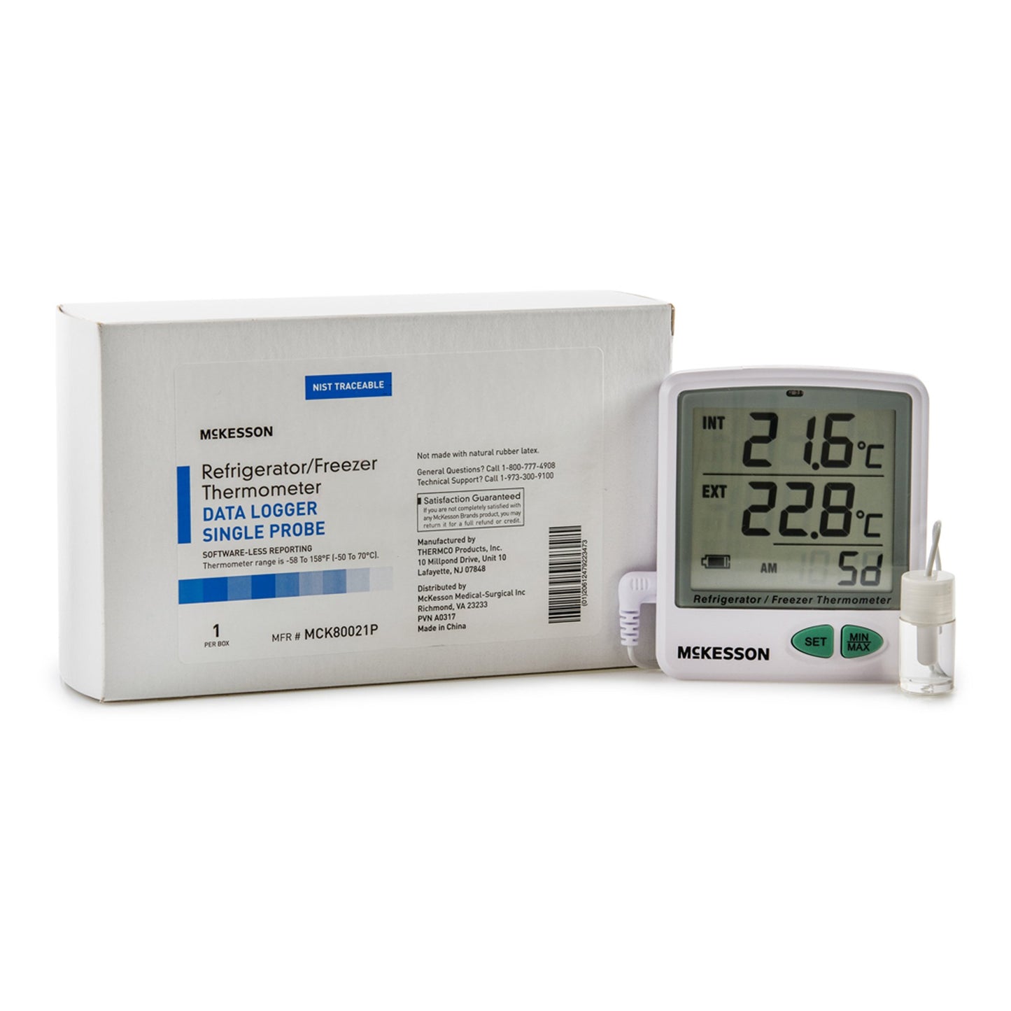 THERMOMETER, REFRIG/FRZR DATA LOGGER SNGL PROBE