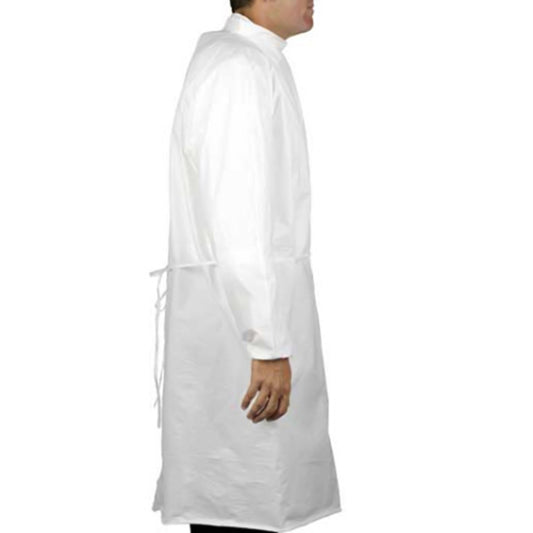 Cleanroom Gown One Size Fits Most White Sterile Not Rated Disposable