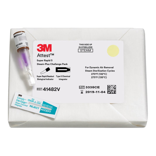 3M™ Attest™ Super Rapid 5 Steam-Plus Sterilization BI Challenge Pack