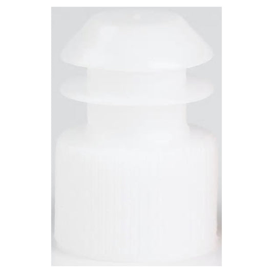 McKesson Flanged Plug Cap, White, Polyethylene, for Use with 13 mm Tubes