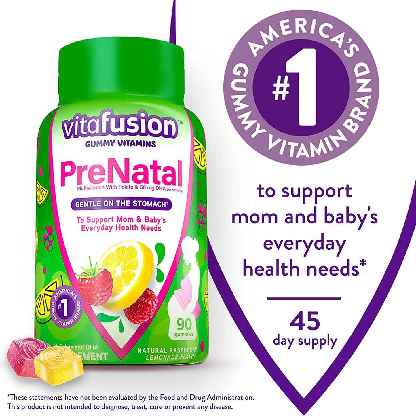 VITAFUSION, GUMMIES PRE-NATAL ASST FLAVORS (90/BT)