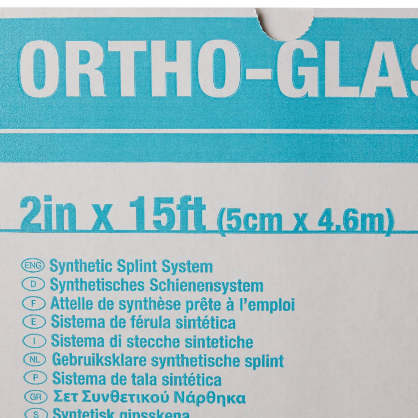 Padded Splint Roll ORTHO-GLASS 2 Inch X 15 Foot Fiberglass White