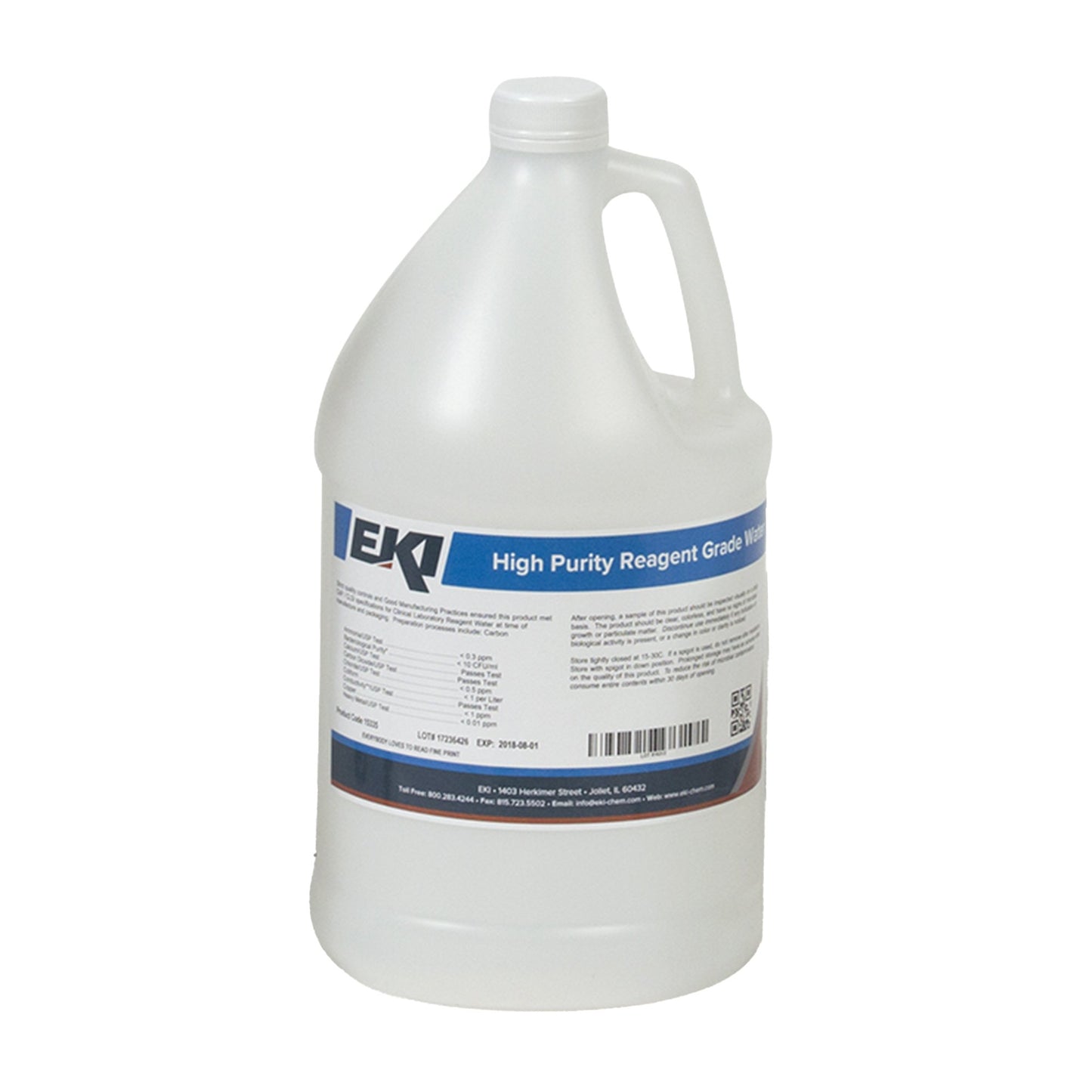 EKI Deionized Water Chemistry Reagent, 1 Gallon
