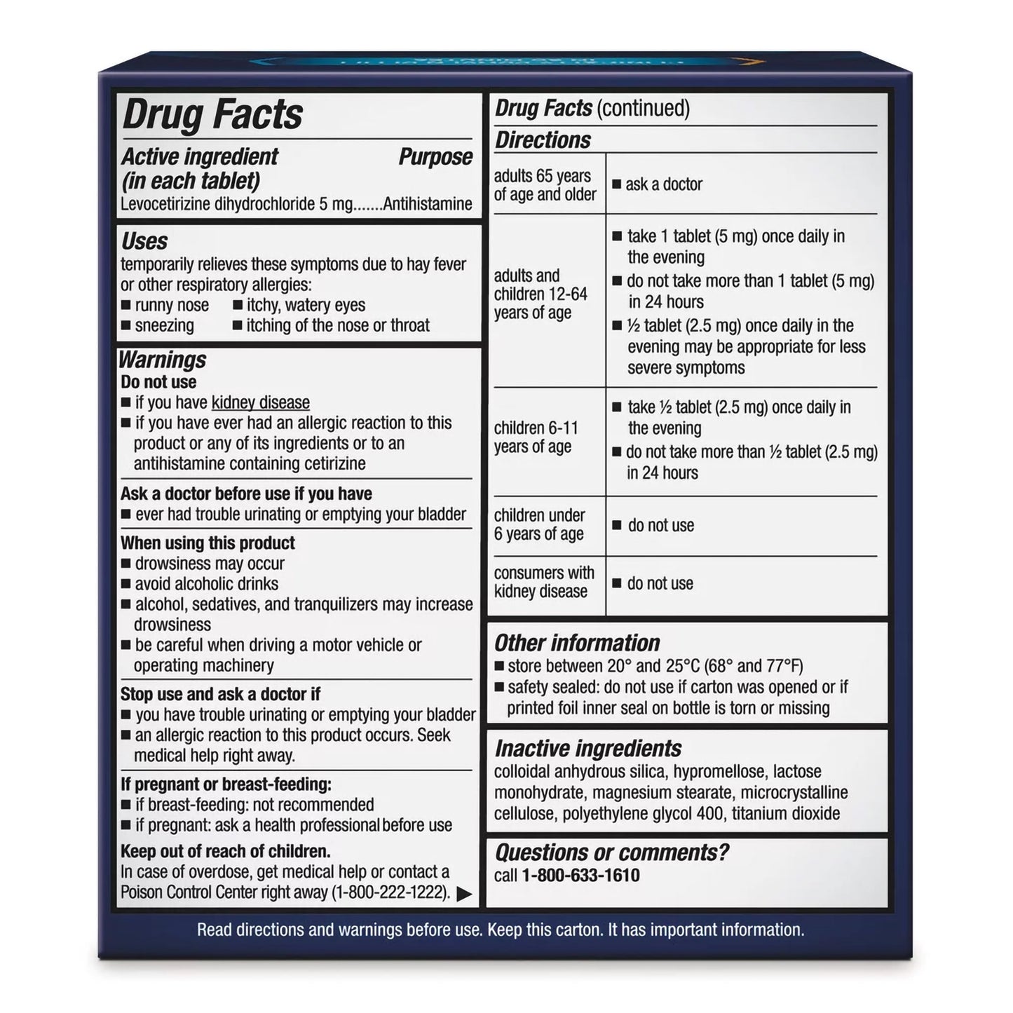 XYZAL, TAB 24HR (35/BT)