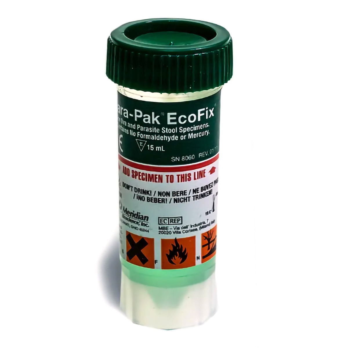EcoFix® (Single Vial) Stool Specimen Container – Family Care DME