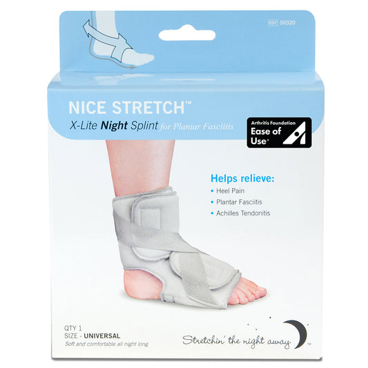 Nice Stretch® X-Lite Plantar Fasciitis Night Splint, One Size Fits Most