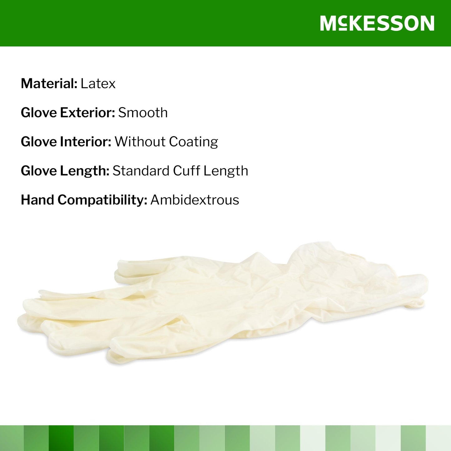 McKesson Confiderm® Latex Exam Glove, Extra Large, Ivory