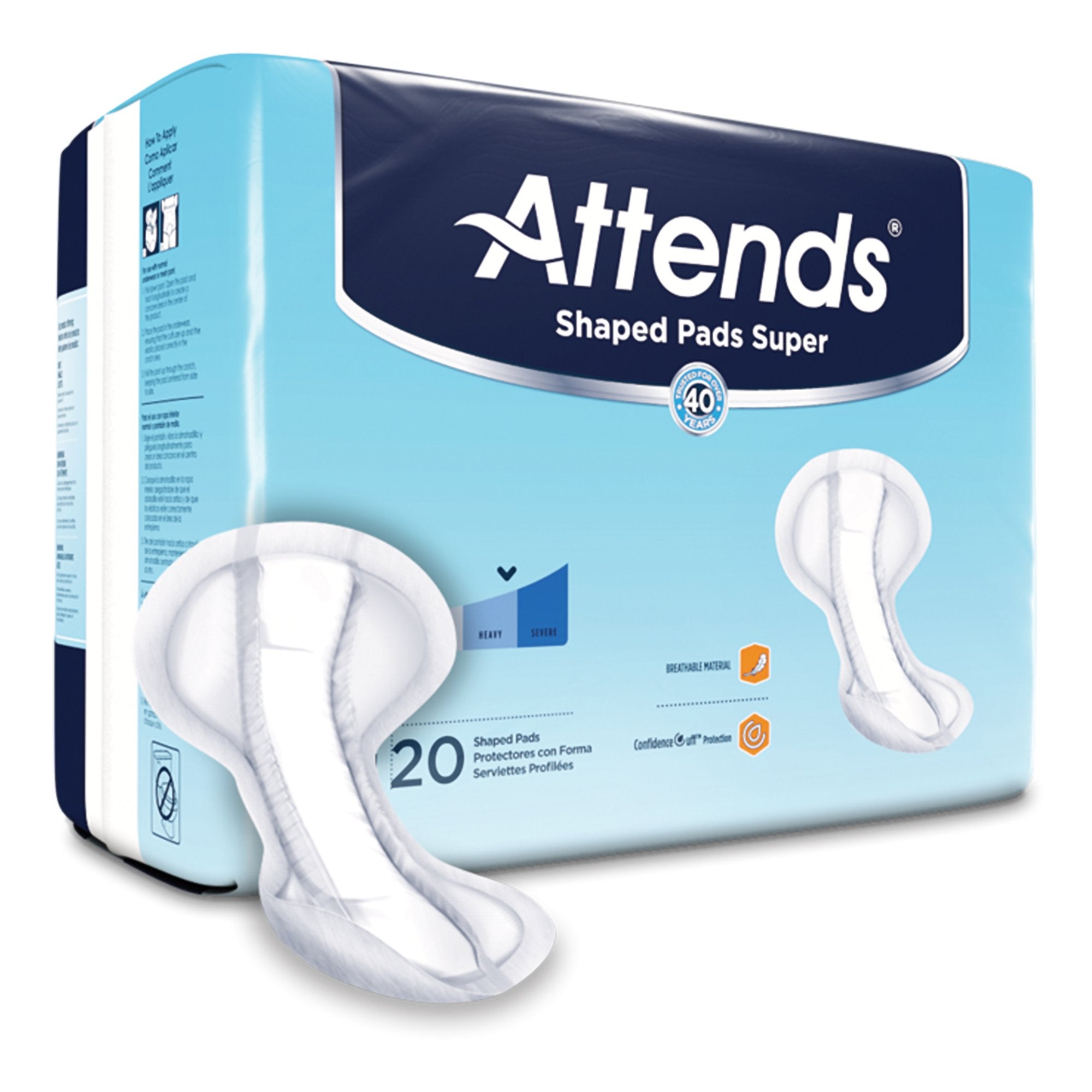 Attends® Shaped Bladder Control Pads, Super – Family Care DME