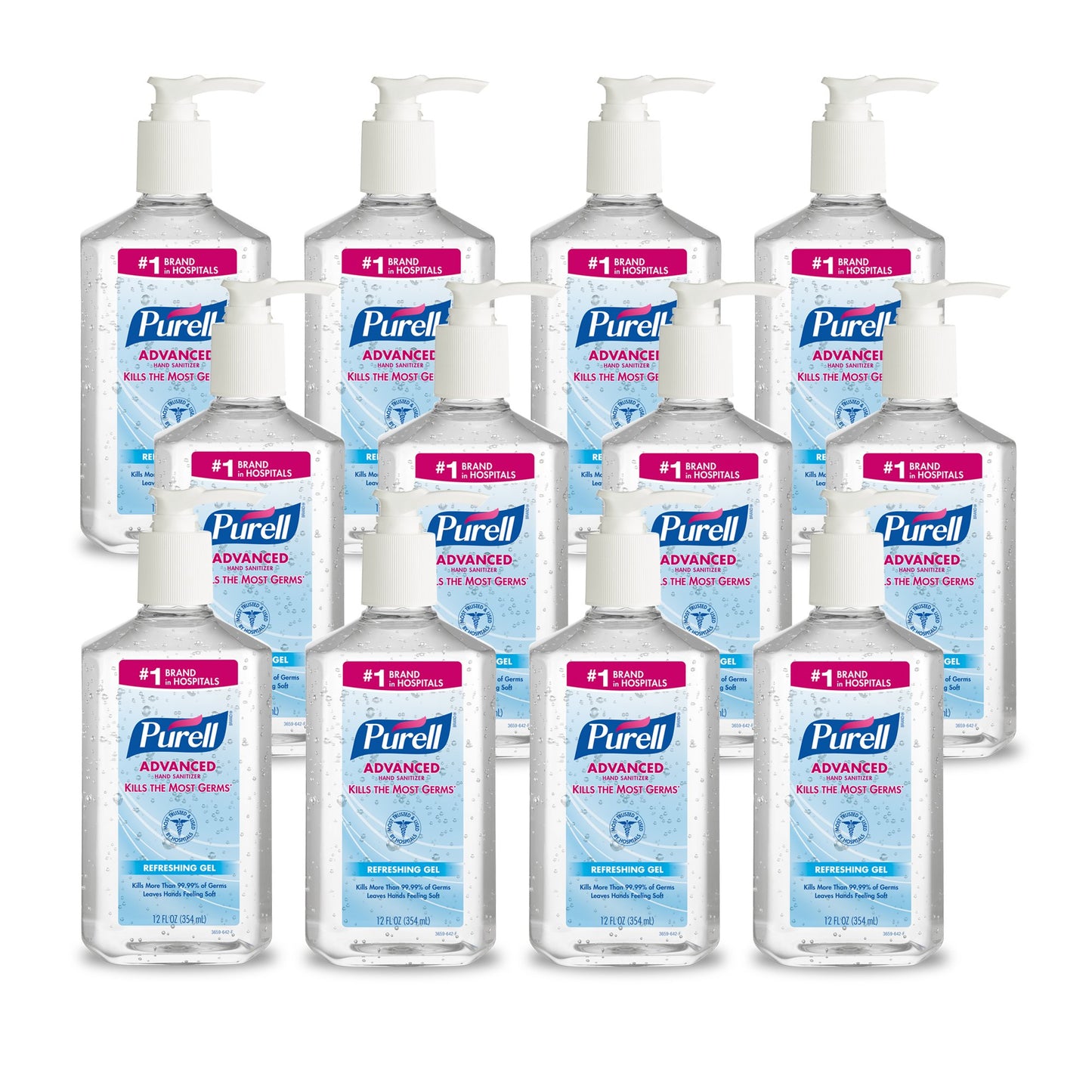 Hand Sanitizer Purell Advanced 12 oz. Ethyl Alcohol Gel Pump Bottle