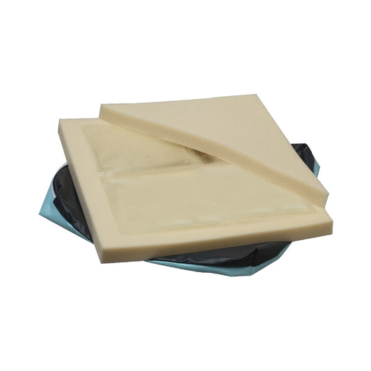 Gel-T® Seat Cushion, 18 in. W x 16 in. D x 2.5 in. H, Gel / Foam, Non-inflatable