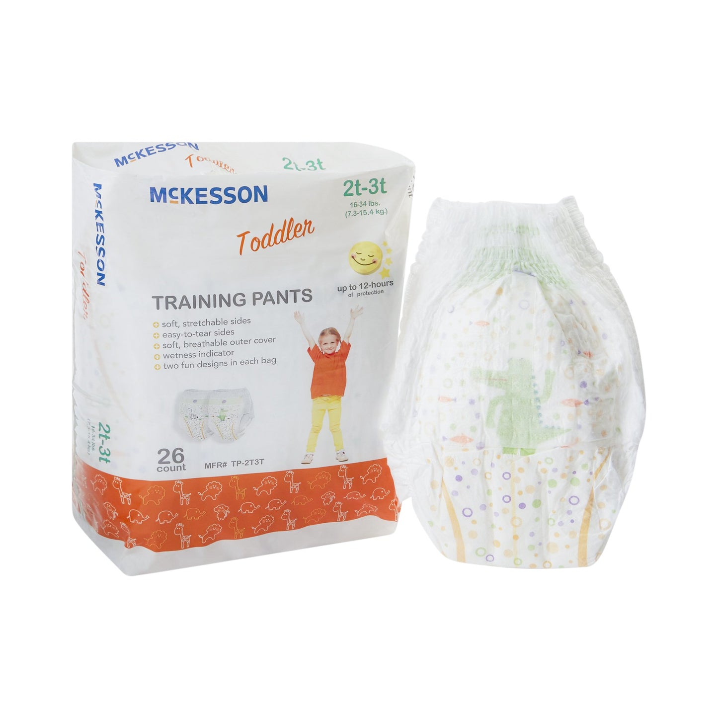 DIAPER, TRAINING EASY TEAR 2T-3T (26/BG 4BG/CS)