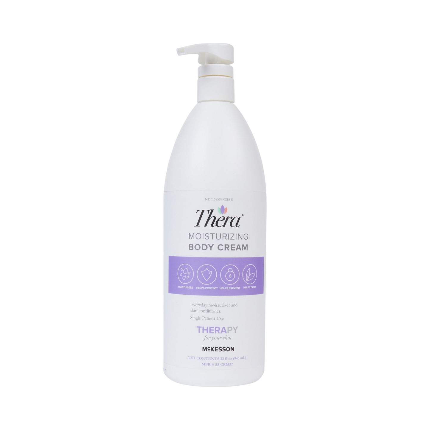 McKesson Thera® Moisturizing Cream Pump, 32-ounce pump bottle