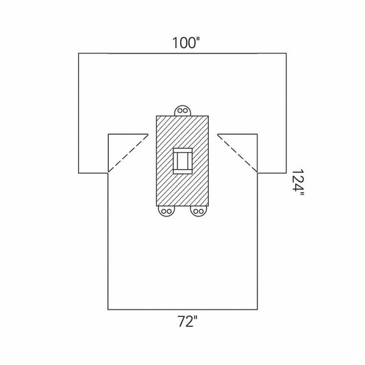 Halyard Sterile Laparotomy Abdominal Drape, 100 x 72 x 124 Inch
