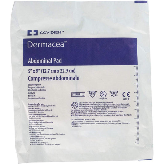 Abdominal Pad Dermacea 5 X 9 Inch NonSterile 880 per Case