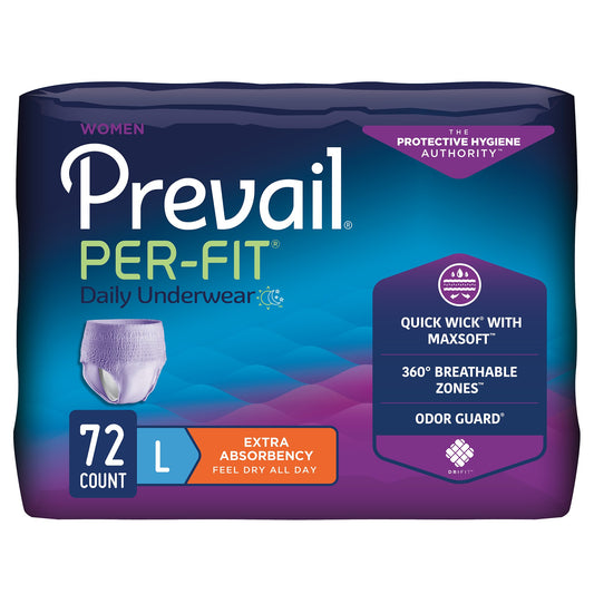 UNDERWEAR, PREVAIL PER-FIT WO EN 44"-58" LG (18/BG 4BG/CS)
