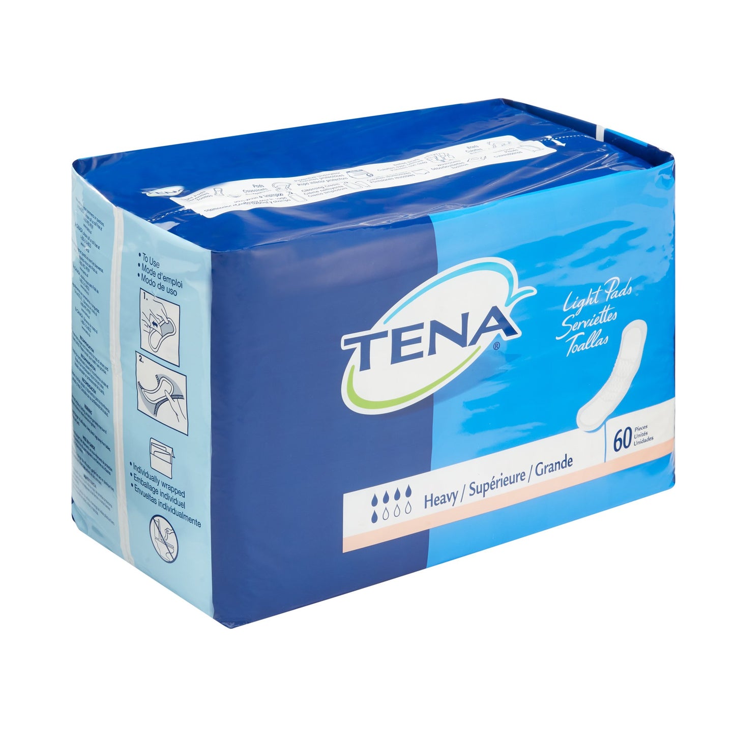 PAD, TENA LIGHT PAD HEAVY DUTY(60/PK 3PK/CS) SCAPER