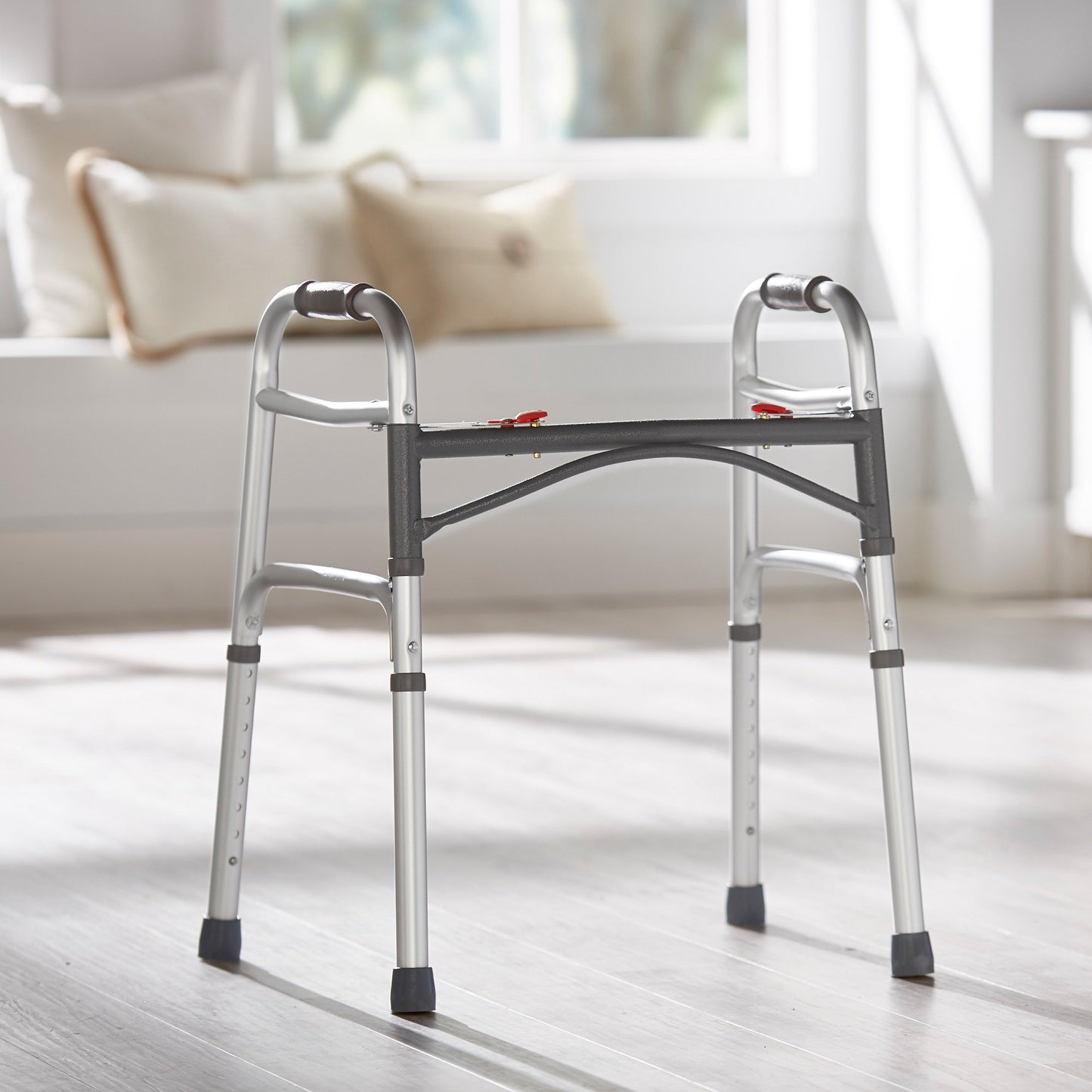 WALKER, FOLDING ALUM W/O WHLS JUNIOR 350LB (4/CS)