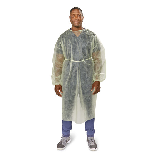 McKesson Nonrated Isolation Gowns, Yellow, Extra Large