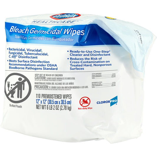 WIPE, CLOROX GERMICIDAL REFILL(110/BX 2BX/CS)