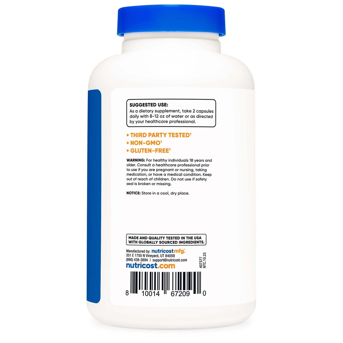 VITAMIN, CAP MAGNESIUM CITRATE420MG (240/BT 12BT/CS)