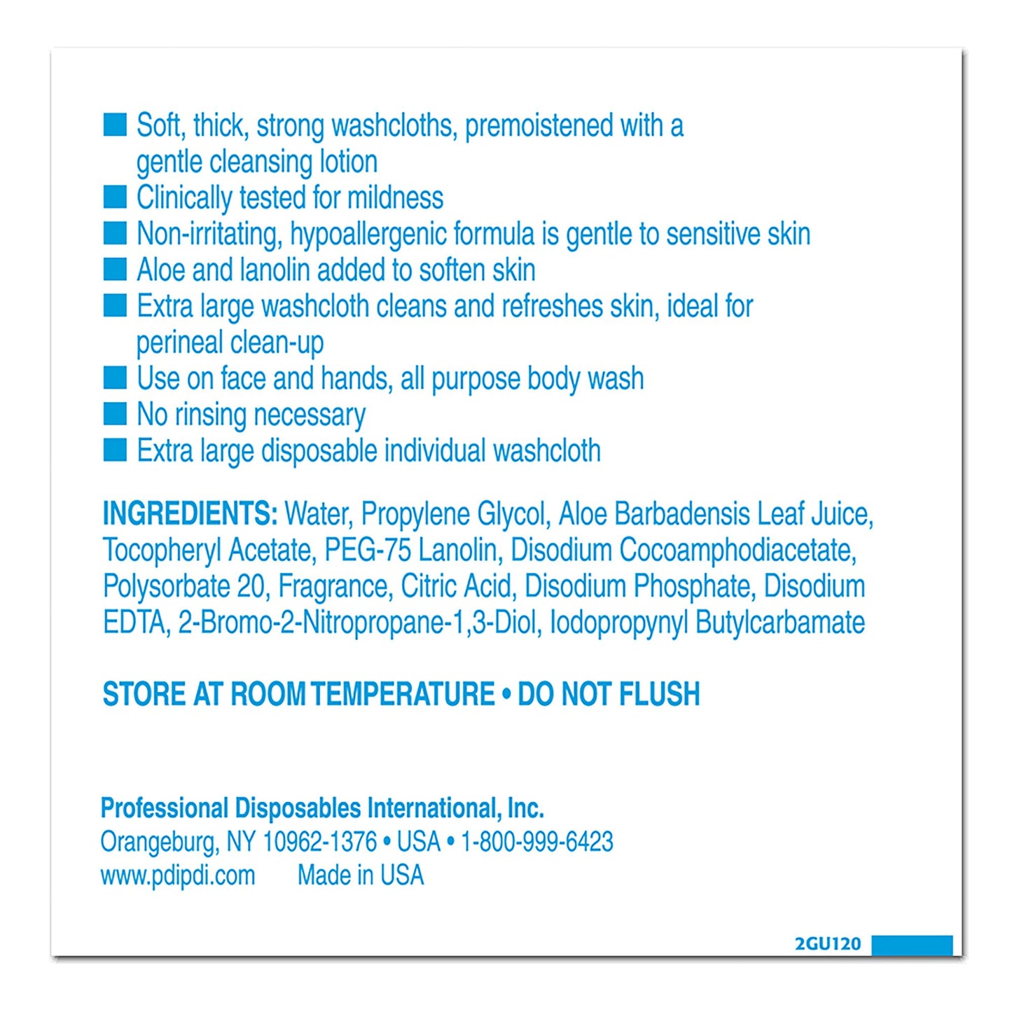 WIPE, HYGEA PERSONAL HYGIENE IND WRP (400/CS)