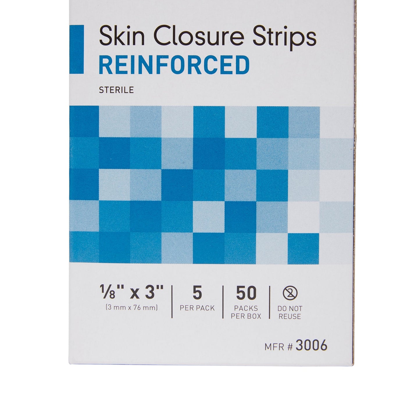CLOSURE, SKIN REINF LF 1/8X3" (5/PK 50PK/BX 4BX/CS)