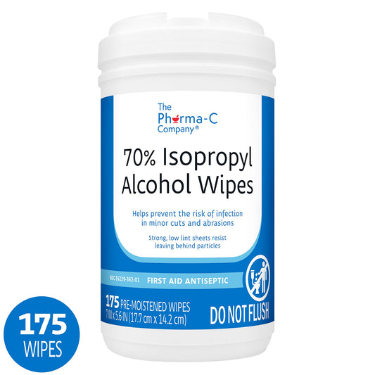 WIPE, WET PHARMA-C ISOPROPYL ALCOHOL 70% (175/CT 6CT/CS)