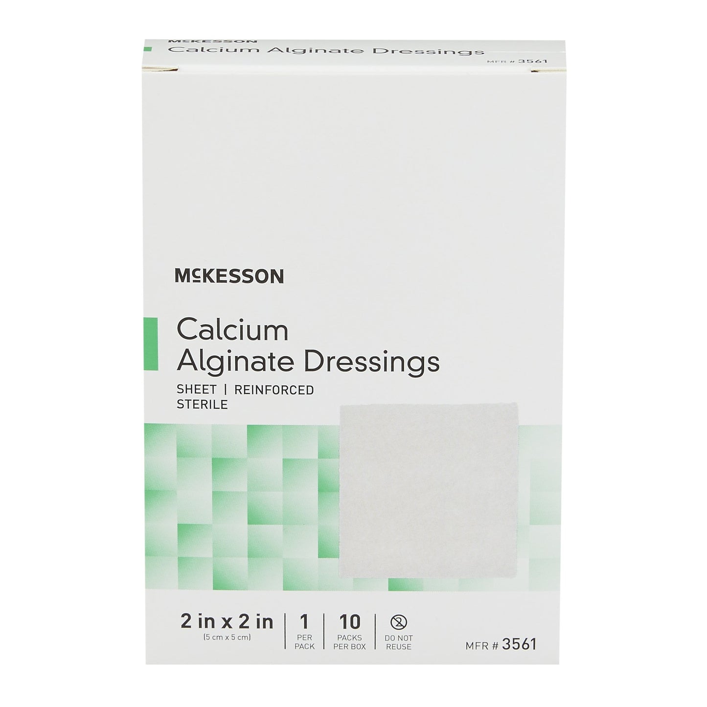 DRESSING, CALCIUM ALGINATE SHEET 2"X2" (10/BX 10BX/CS)