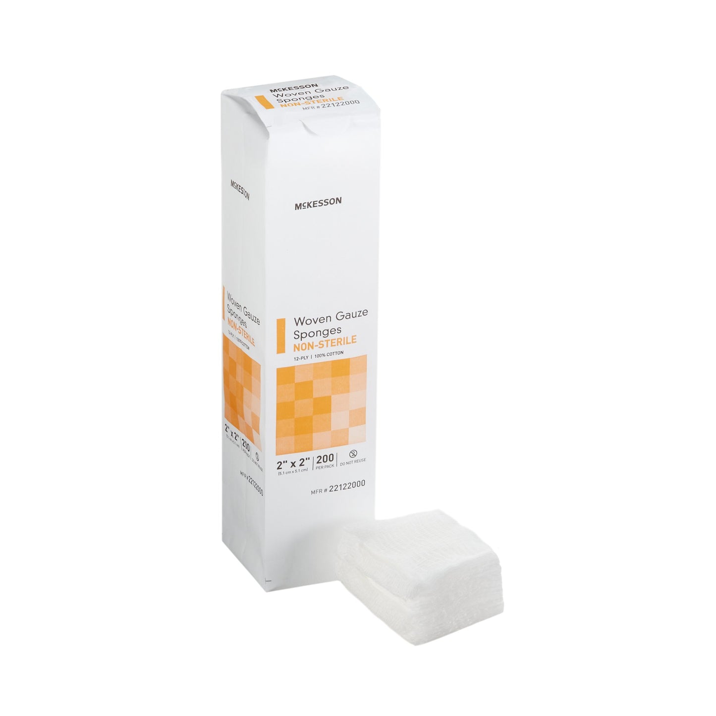 McKesson Gauze Sponge, 2 x 2 Inch, 12-Ply