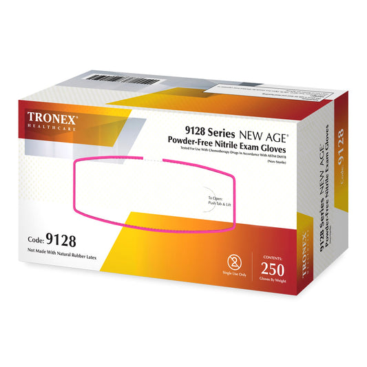 New Age® 9128 Series Nitrile Exam Glove, Large, Violet-Blue