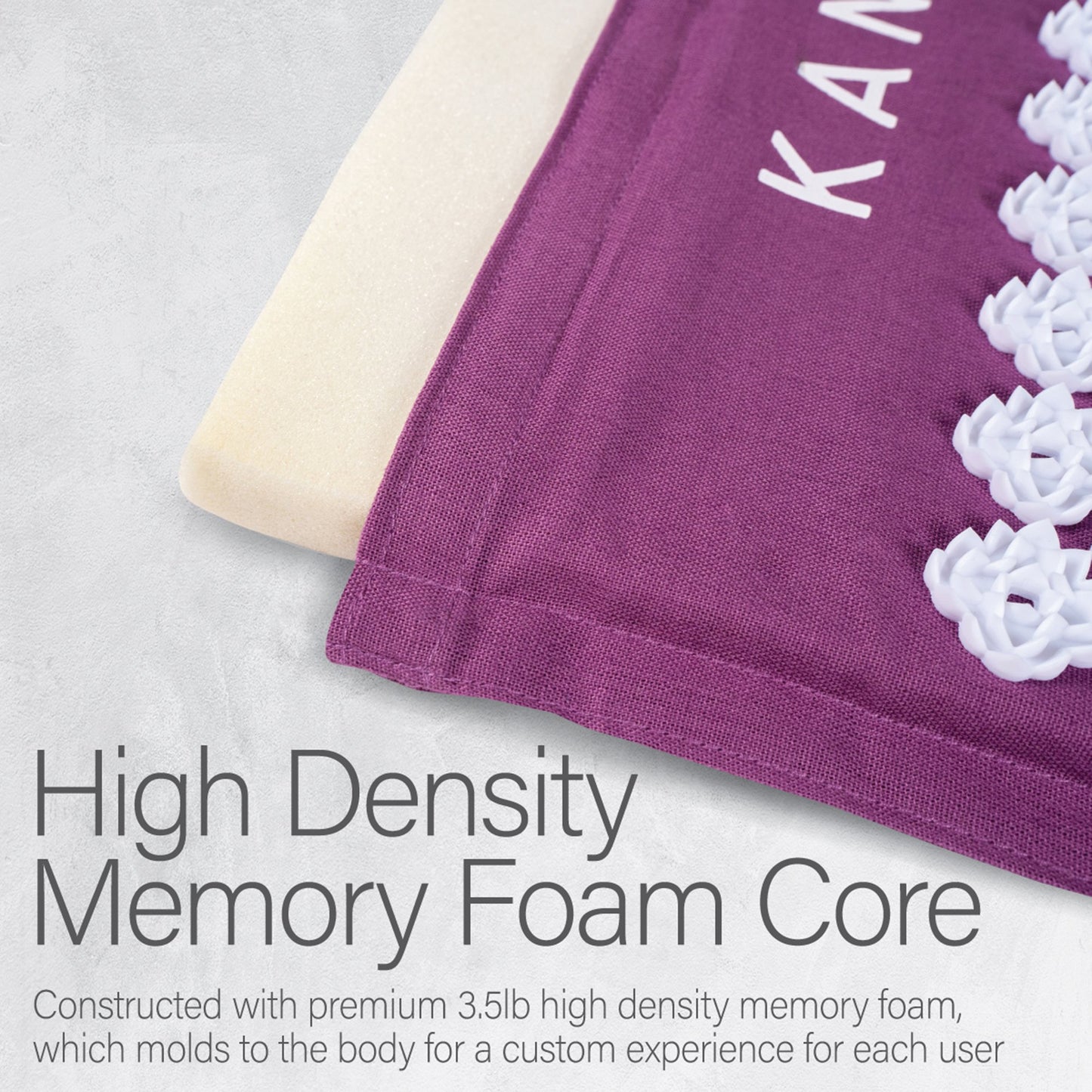 MAT SET, ACUPRESSURE KANJO MEMORY FOAM AMETHYST (8/CS)