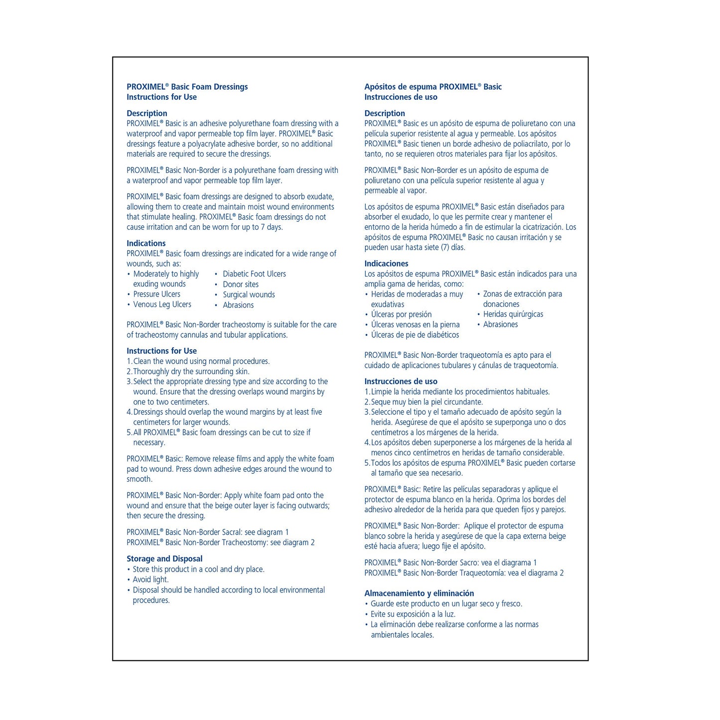 Foam Dressing Proximel® Basic Non-Border 4 X 4 Inch Without Border Waterproof Film Backing Nonadhesive Square Sterile