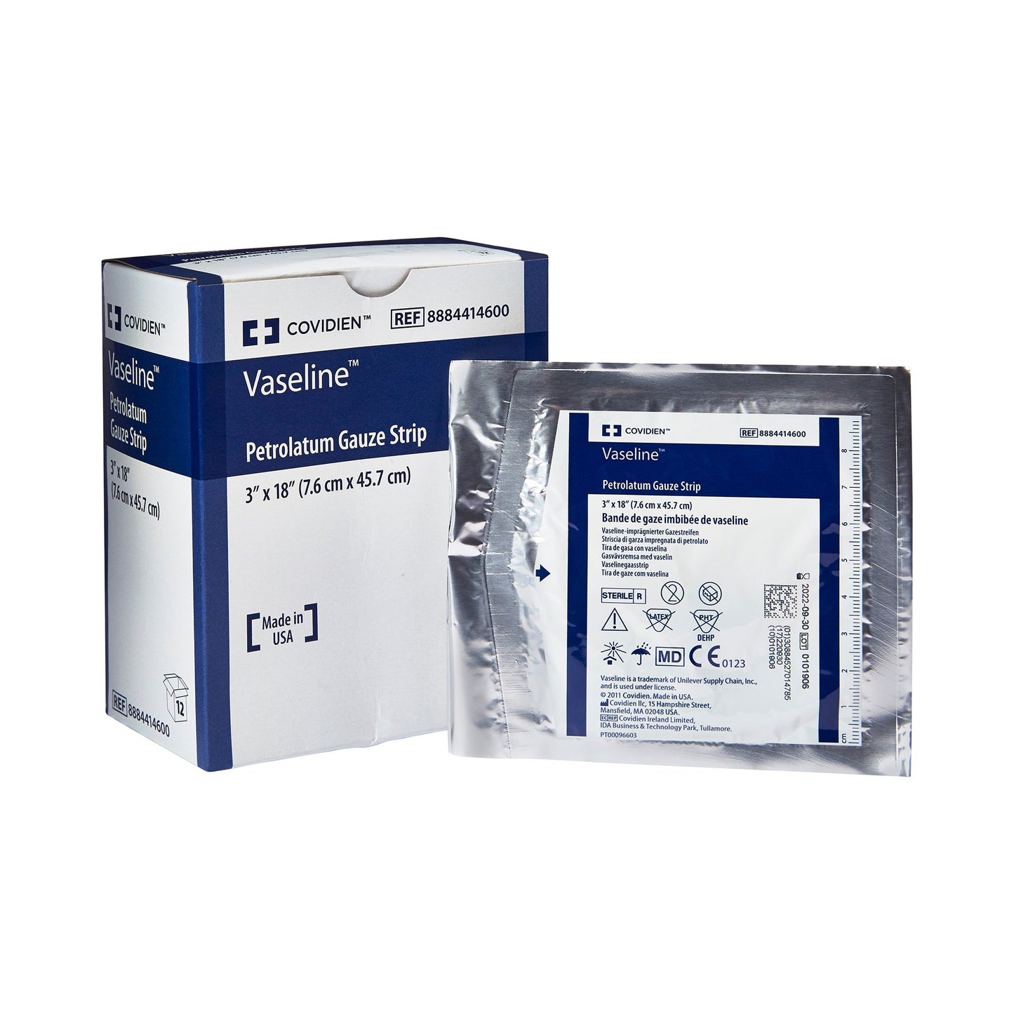 Vaseline® Petrolatum Impregnated Dressing, 3 x 18 Inch