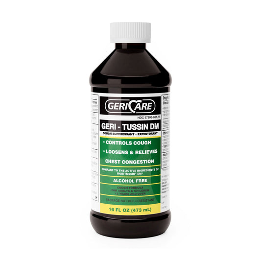 Geri-Care® Guaifenesin / Dextromethorphan Cold and Cough Relief, 16-ounce Bottle