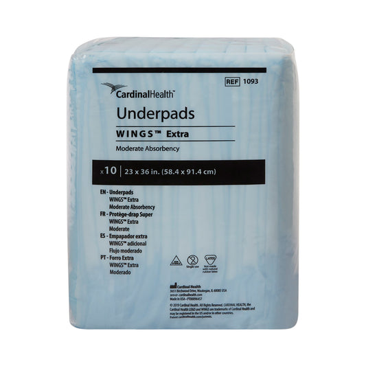 UNDERPAD, WINGS FLUFF 23"X36" (10/BG 15BG/CS)
