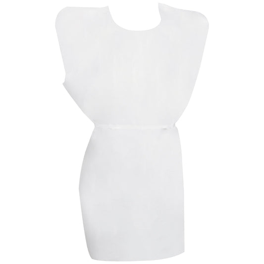 McKesson Patient Exam Gown, One Size Fits Most, White