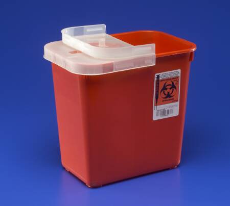 SharpSafety™ Multi-purpose Sharps Container, 2 Gallon, 10.5 x 10 x 7.25 Inch