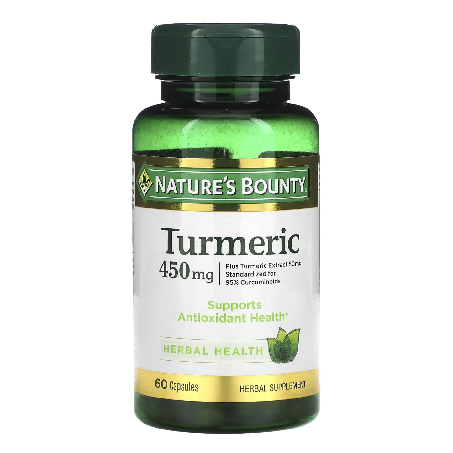 TURMERIC, CAP NATURES BOUNTY 450MG (60/BT)